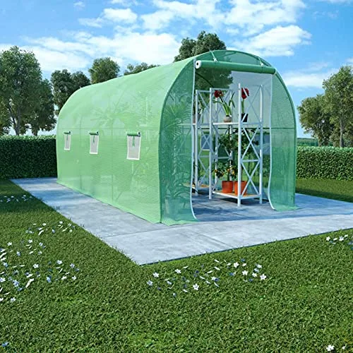 GuyAna Gewächshaus 9 m² 4,5x2x2 m GewäChshaus Winterfest ZimmergewäChshaus Deko-GewäChshaus – Bild 10