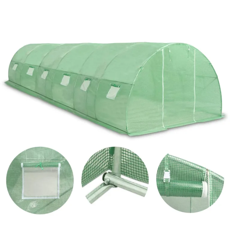 GuyAna Gewächshaus 27m² 900x300x200 cm Bio Green üBerwinterungszelt ZimmergewäChshaus – Bild 2