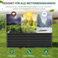 UDPATIO Hochbeet aus Metall,180x60x90 cm, Zink-Aluminium Freistehendes Hochbeete für Garten und Balkon, 970 L Pflanzkasten für Garten, zum Anbau von Gemüse, Blumen und Obst, Grauschwarz - Thumbnail 6