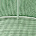 vidaXL Gewächshaus, Foliengewächshaus mit Stahlrahmen, Tomatengewächshaus mit Reißverschlusstür Fenstern, Treibhaus Folientunnel Frühbeet, Grün 36m² 12x3x2m - Thumbnail 6