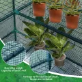 JUNGLE STONE Begehbares Gewächshaus mit 10 Regalböden, verstärkte PE-Kunststoffabdeckung mit stabilem Stahlrahmen, Gewächshaus/Pflanzschule für Garten, Terrasse oder Räume, Größe, einfache Montage - Thumbnail 6