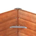vidaXL Hochbeet, Hochbeet für Garten Balkon Terrasse, Kräuterhochbeet zum Selber Bauen, Gemüsebeet Pflanzkübel aus Metall, Grau Cortenstahl - Thumbnail 8