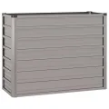 vidaXL Hochbeet, Hochbeet für Garten Balkon Terrasse, Kräuterhochbeet zum Selber Bauen, Gemüsebeet Pflanzkübel aus Metall, Grau Cortenstahl - Thumbnail 9