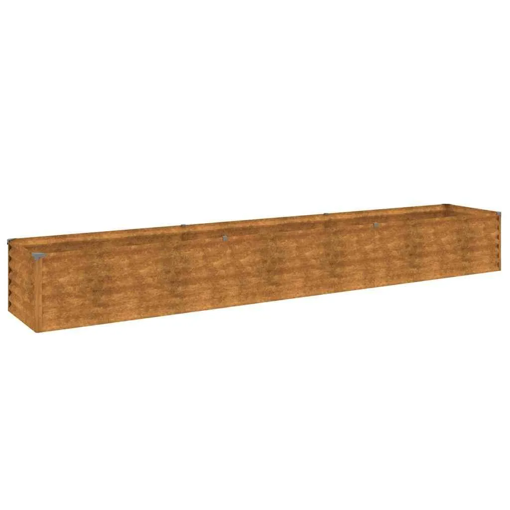 vidaXL Garten-Hochbeet 291 x 50 x 36 cm Cortenstahl - Bild 1