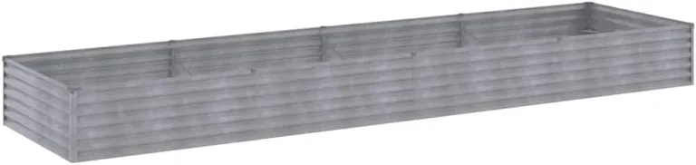 vidaXL Hochbeet, Wetterfest Pflanzkasten mit viel Platz, Pflanzkübel Blumenkasten für Balkon Garten, Blumenkübel Gemüsebeet, 387x100x36 cm Cortenstahl – Bild 9