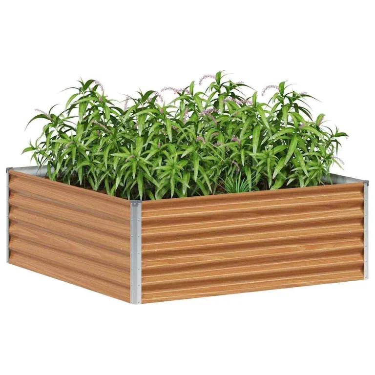 vidaXL Garten-Hochbeet 100 x 50 x 69 cm Cortenstahl – Bild 9