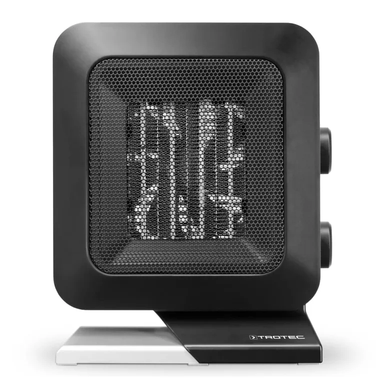 TROTEC Keramik Heizlüfter TFC 13 E – Heizleistung 700 W / 1400 W – Elektroheizung mit Thermostat, Raumgröße 20 m² bis 50 m³, schwarz – Bild 5