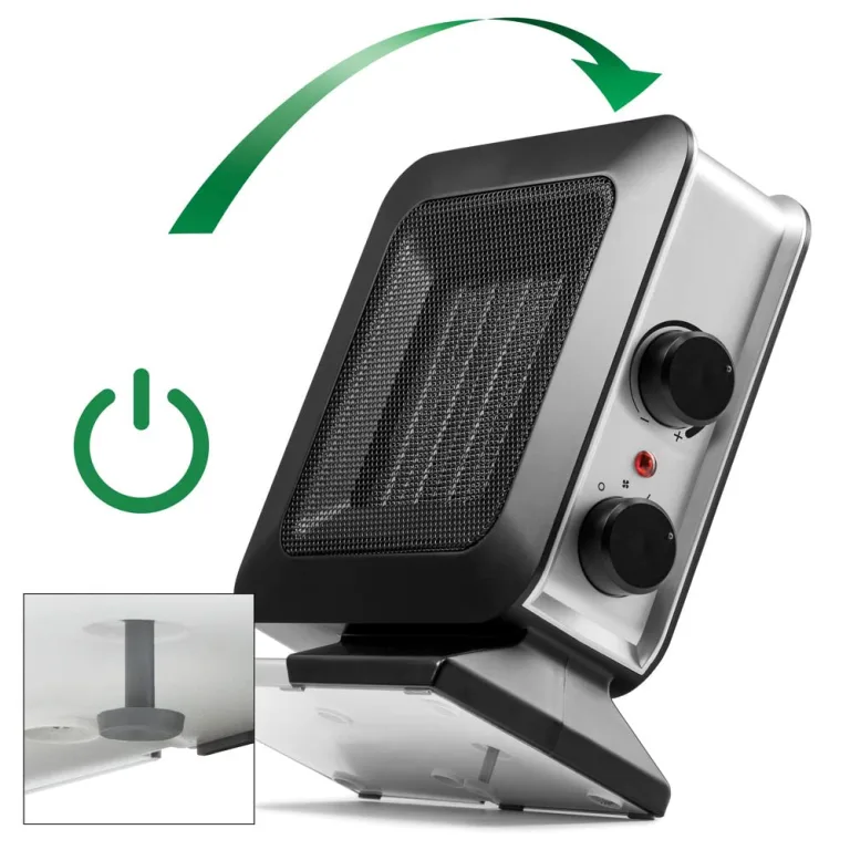 TROTEC Keramik Heizlüfter TFC 13 E – Heizleistung 700 W / 1400 W – Elektroheizung mit Thermostat, Raumgröße 20 m² bis 50 m³, schwarz – Bild 8