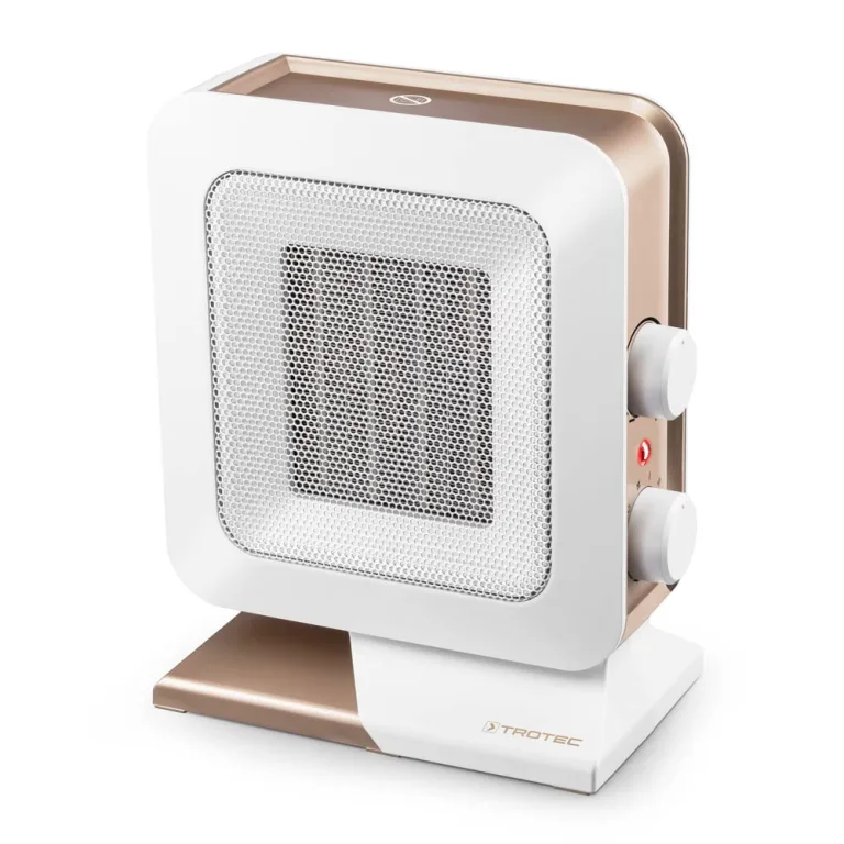 TROTEC Keramik Heizlüfter TFC 13 E – Heizleistung 700 W / 1400 W – Elektroheizung mit Thermostat, Raumgröße 20 m² bis 50 m³, schwarz – Bild 9