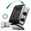 TROTEC Keramik Heizlüfter TFC 13 E – Heizleistung 700 W / 1400 W – Elektroheizung mit Thermostat, Raumgröße 20 m² bis 50 m³, schwarz - Thumbnail 8