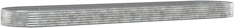 vidaXL Hochbeet, Wetterfestes Hochbeet für Garten Balkon Terrasse, Kräuterhochbeet zum Selber Bauen, Pflanzkasten aus Metall, Verzinkter Stahl Anthrazit – Bild 9