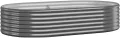 vidaXL Hochbeet, Wetterfestes Hochbeet für Garten Balkon Terrasse, Kräuterhochbeet zum Selber Bauen, Pflanzkasten aus Metall, Verzinkter Stahl Anthrazit - Thumbnail 6
