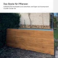 Hochbeet für Garten 200x100x63 cm Metall, Holzoptik - Hochbeet-Kit aus Premium-Polymerbeschichtetem Stahl, Rechteckig, Langlebiges Gartenbeet für Kräuter und Gemüse mit Maulwurfnetz - Thumbnail 5