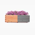 Mega Holz Pflanzkübel Pinie Lasiert 100x40 cm - Massiv & wetterfest - Fertig montierter Blumenkübel aus Kiefernholz - Rustikaler Blumentopf für Garten, Balkon & Terrasse, witterungsbeständig & robust - Thumbnail 7