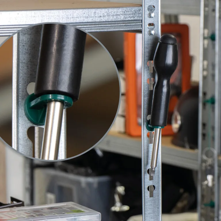 com-four® 100x Gewächshausclips - Aufhängevorrichtungen für Gewächshaus und Wintergarten - Ösen für Gewächshausschienen - Rankhilfeclips stake Clips mit hoher Tragkraft (100 Clips - grün) – Bild 9