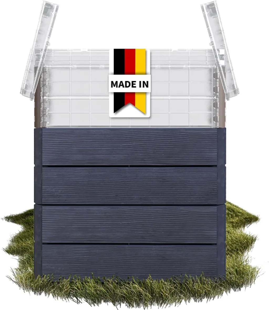 Garantia Ergo Quadro TurboPlus M 85 Hochbeet Wood - Blumentopf, Hochbeete für Garten, Pflanzkübel Groß Außen, Blumenkasten, Blumentopf Hoch, Blumenkübel, Frühbeet