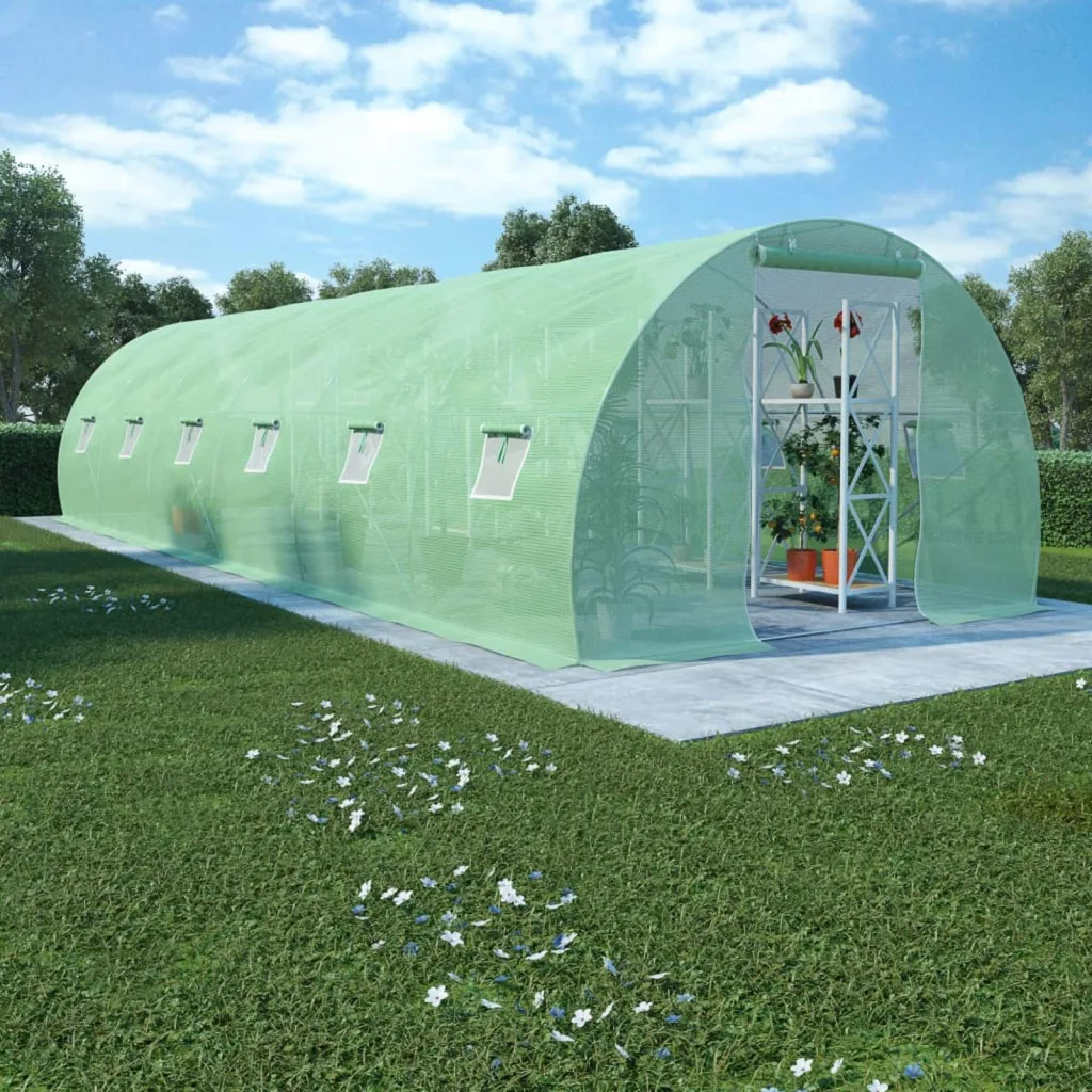 ARKEM Gewächshaus 27m² 900x300x200 cm Bio Green üBerwinterungszelt ZimmergewäChshaus