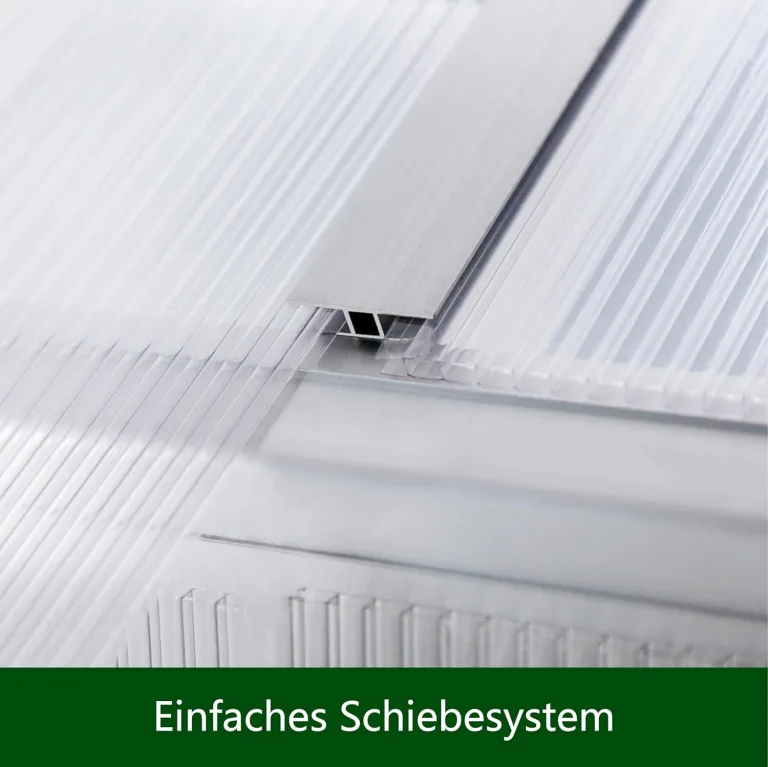 Aluminium Gewächshaus für den Garten 4,5m² inklusive 242 x 190cm Fundament vielseitig nutzbar als Treibhaus,Frühbeet Aufzucht,Tomatenhaus und Pflanzenhaus – Bild 4