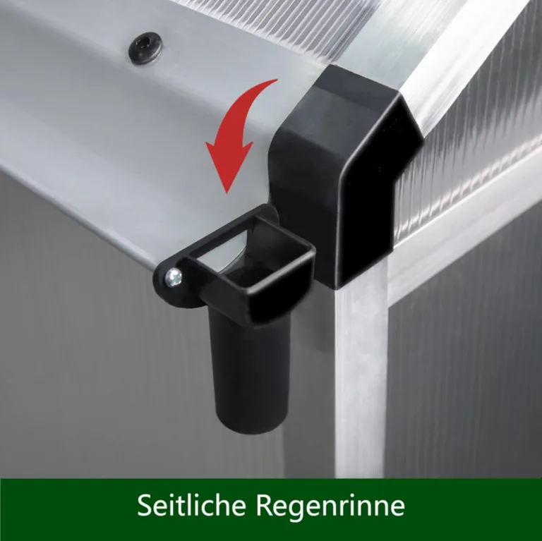 Aluminium Gewächshaus für den Garten 4,5m² inklusive 242 x 190cm Fundament vielseitig nutzbar als Treibhaus,Frühbeet Aufzucht,Tomatenhaus und Pflanzenhaus – Bild 6