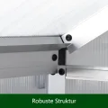 Aluminium Gewächshaus für den Garten 4,5m² inklusive 242 x 190cm Fundament vielseitig nutzbar als Treibhaus,Frühbeet Aufzucht,Tomatenhaus und Pflanzenhaus - Thumbnail 7