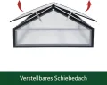 Alu Mini-Gewächshaus Frühbeet lichtdurchlässig Tomatenhaus Pflanzenhaus Treibhaus Pflanzbeet 117x97X53cm (Schwarz) - Thumbnail 5