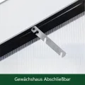 Alu Mini-Gewächshaus Frühbeet lichtdurchlässig Tomatenhaus Pflanzenhaus Treibhaus Pflanzbeet 117x97X53cm (Schwarz) - Thumbnail 6
