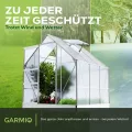 Gewächshaus Cuneo 190x190cm für den Garten, Alu Frühbeet inklusive Fundament, 2 Dachfenster Treibhaus Aufzucht Pflanzenhaus Tomatenhaus 3,7m² UV-Schutz - Thumbnail 8