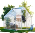 Gewächshaus Cuneo 190x190cm für den Garten, Alu Frühbeet inklusive Fundament, 2 Dachfenster Treibhaus Aufzucht Pflanzenhaus Tomatenhaus 3,7m² UV-Schutz - Thumbnail 1