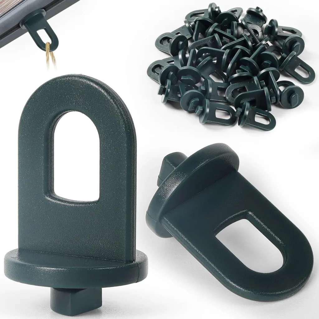 50x Gewächshausclips mit hoher Tragkraft, Stabile Pflanzenhalter, Aufhängevorrichtungen für Gewächshaus, Perfekte Ösen Rankhilfe Clips Kunststoff, für Ihr Gewächshaus und Paradies