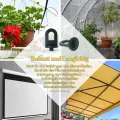 50x Gewächshausclips + 30x Haken, | Stabile Pflanzenhalter Gewächshaus Clips | Aufhängevorrichtungen für Gewächshaus | Perfekte Ösen Rankhilfe Clips Kunststoff, für ihr Gewächshaus und Paradies - Thumbnail 6