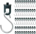 50x Gewächshausclips + 30x Haken, | Stabile Pflanzenhalter Gewächshaus Clips | Aufhängevorrichtungen für Gewächshaus | Perfekte Ösen Rankhilfe Clips Kunststoff, für ihr Gewächshaus und Paradies - Thumbnail 1