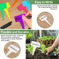 160 Stück Pflanzenschilder aus Premium Kunststoff - 100 X Weiß + 60 X Bunt, Pflanzenstecker zum Beschriften wetterfest, Stecketiketten Pflanzen Für Gemüse, Kräuter, blumen - Thumbnail 4