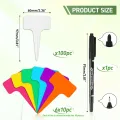 160 Stück Pflanzenschilder aus Premium Kunststoff - 100 X Weiß + 60 X Bunt, Pflanzenstecker zum Beschriften wetterfest, Stecketiketten Pflanzen Für Gemüse, Kräuter, blumen - Thumbnail 3
