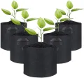König Design 20x 30L Pflanzsack aus Vlies Stoff - 20er Set 30L Pflanztaschen aus 300 g/m² Filz & Vliesstoff - Pflanzgefäß Pflanzbeutel für Balkon Terrasse Gewächshaus & Garten - Thumbnail 9