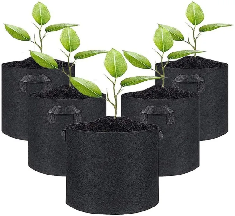 König Design 25x 10L Pflanzsack aus Vlies Stoff - 25er Set 10L Pflanztaschen aus 300 g/m² Filz & Vliesstoff - Pflanzgefäß Pflanzbeutel für Balkon Terrasse Gewächshaus & Garten – Bild 9