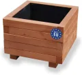 Hochbeet 60 x 40 x 30H cm Blumenkasten aus Holz Pflanzkübel Garten Balkon Terrasse Pflanzkasten Nuss Braun 60KAN4030NU - Thumbnail 7