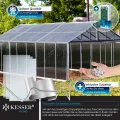 KESSER® 14x Polycarbonat Hohlkammerstegplatten 4mm | 14,7m² Doppelstegplatte - 70 x 150 | Stegplatten UV-beständig Für Gewächshaus Gartenbau Carports | 50xKlammern, 50xZ-Clips & 30xGewächshausclips - Thumbnail 9
