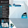 KESSER® 14x Polycarbonat Hohlkammerstegplatten 4mm | 14,7m² Doppelstegplatte - 70 x 150 | Stegplatten UV-beständig Für Gewächshaus Gartenbau Carports | 50xKlammern, 50xZ-Clips & 30xGewächshausclips - Thumbnail 3