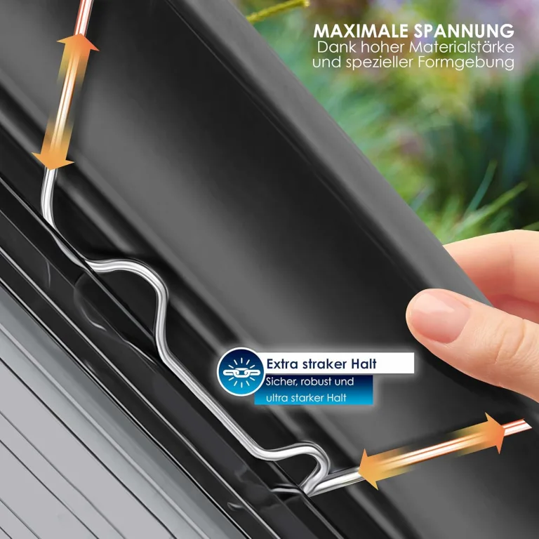KESSER® 14x Polycarbonat Hohlkammerstegplatten 4mm | 10,25m² Doppelstegplatte - 60,5 x 121 | Stegplatten UV-beständig Für Gewächshaus Gartenbau Carports | 50xKlammern, 50xZ-Clips & 30xGewächshausclips – Bild 7