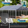 KESSER® 14x Polycarbonat Hohlkammerstegplatten 4mm | 10,25m² Doppelstegplatte - 60,5 x 121 | Stegplatten UV-beständig Für Gewächshaus Gartenbau Carports | 50xKlammern, 50xZ-Clips & 30xGewächshausclips - Thumbnail 9