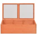 BaraSh Gewächshaus aus Holz, 100 x 50 x 34 cm, Mini-Gewächshaus für den urbanen Gemüsegarten - Thumbnail 4