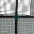 Outsunny Tunnel Garten Gewächshaus 1.8x1.8x2m, Anti-UV Garten Gewächshaus mit Rolltüren und Fenster, Stahl und PE, Grün - Thumbnail 9