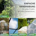 10x Gewächshausplatten 6 mm I Polycarbonat Hohlkammerplatten für Gewächshäuser I PC Doppelstegplatten UV-beständig & bruchsicher I für Garten, Frühbeet uvm I 60,5cm x 121cm I Transparent - Thumbnail 5