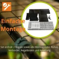 Pflanzenregal - Gartenregal - Lageregal - Blumenständer Metall - Drahtgitterböden - Frühbeet - Leiterregal GRO, 90x30x106, 2 Stück, grün - Pflanzenständer für Gewächshaus Balkon - Thumbnail 6