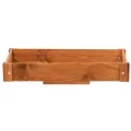 ITA Frühbeet Aufsatz aus Holz 80x37x10 cm Braun - Frühbeetkasten - Wetterfest - Polycarbonat Fenster - Made in EU - FSC Holz - Frühbeetaufsatz - Perfekt Hochbeete - Thumbnail 3
