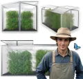 Gewächshaus Protea Klein, Alu Frühbeet, Mini-Gewächshaus, Treibhaus, Frühbeetkasten, Pflanzenbeet, Anzuchtbeet, Tomatenhaus, Pflanzenhaus für Garten, mit 4X Hering - Thumbnail 1