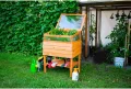 dobar® Frühbeetaufsatz aus Holz für Hochbeet Kubus 2.0 - Frühbeetkasten für Garten - 76 x 56 x 20 cm - Braun - Thumbnail 2