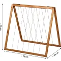 dobar® Rankhilfen-Aufsatz Gurken für Hochbeet Kubus 2.0 - Rankhilfe für den Garten - 78 x 58 x 78 cm - Braun - Thumbnail 3