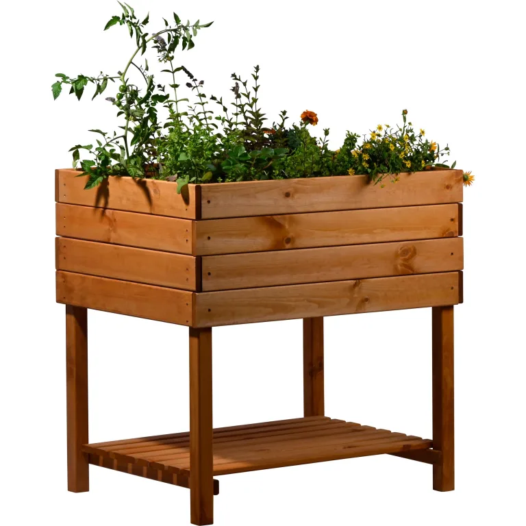 dobar® Frühbeetaufsatz aus Holz für Hochbeet Kubus 2.0 - Frühbeetkasten für Garten - 76 x 56 x 20 cm - Anthrazit – Bild 10