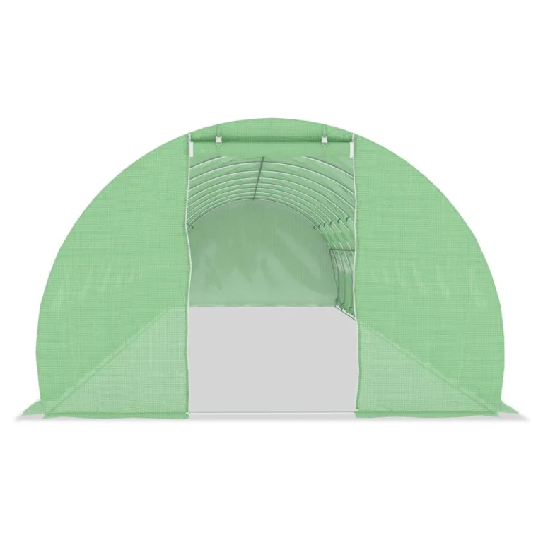 Gecheer Gewächshaus Tunnelgewächshaus Gartenhaus Garten Treibhaus Pflanzenhaus Tomatenhaus Frühbeet 45 m² 15x3x2 m – Bild 5